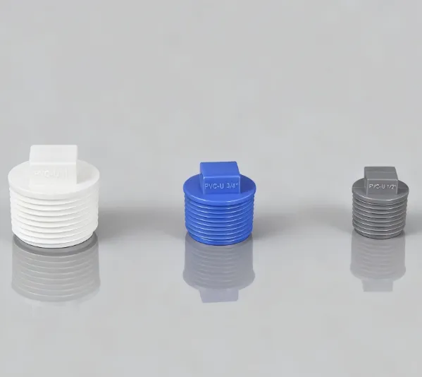 Smooth Operating PVC Plastic Male Thread Plug - 3/4 Inch to 1 Inch Agricultural Cap for Versatile an