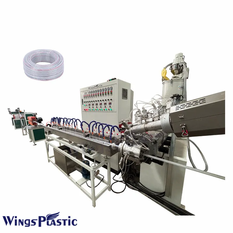 PVC Garden Hose Making Machine PVC Fiber Reinforced Soft Hose Pipe Production