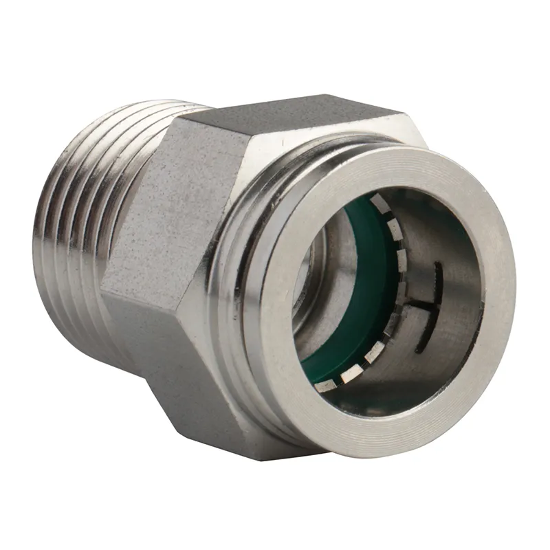 Pneumatic Male Straight Sspc4-01 Stainless Steel 316L AISI Inox Fittings