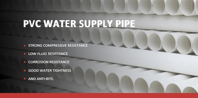 PVC Plastic Pipe DN20 DN25 DN32 UPVC Pipe Fitting Elbow Tee for Home Plumbing System