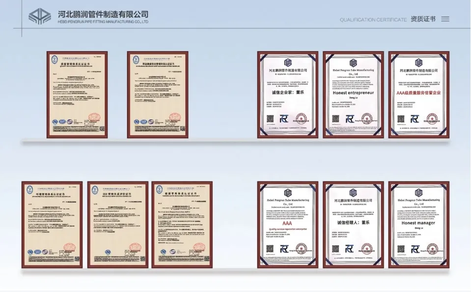 Factory Supply Sch 40 Steel Pipe Butt Weld Fitting Ss Long Radius 45 90 Degree Elbow