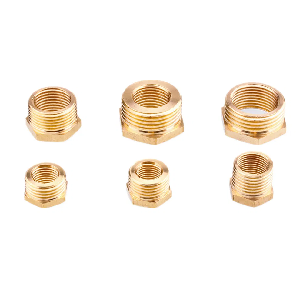 Brass Hose Fitting Hex Reducer M/F 1/8" 1/4" 3/8" 1/2" 3/4" Bsp Male Female