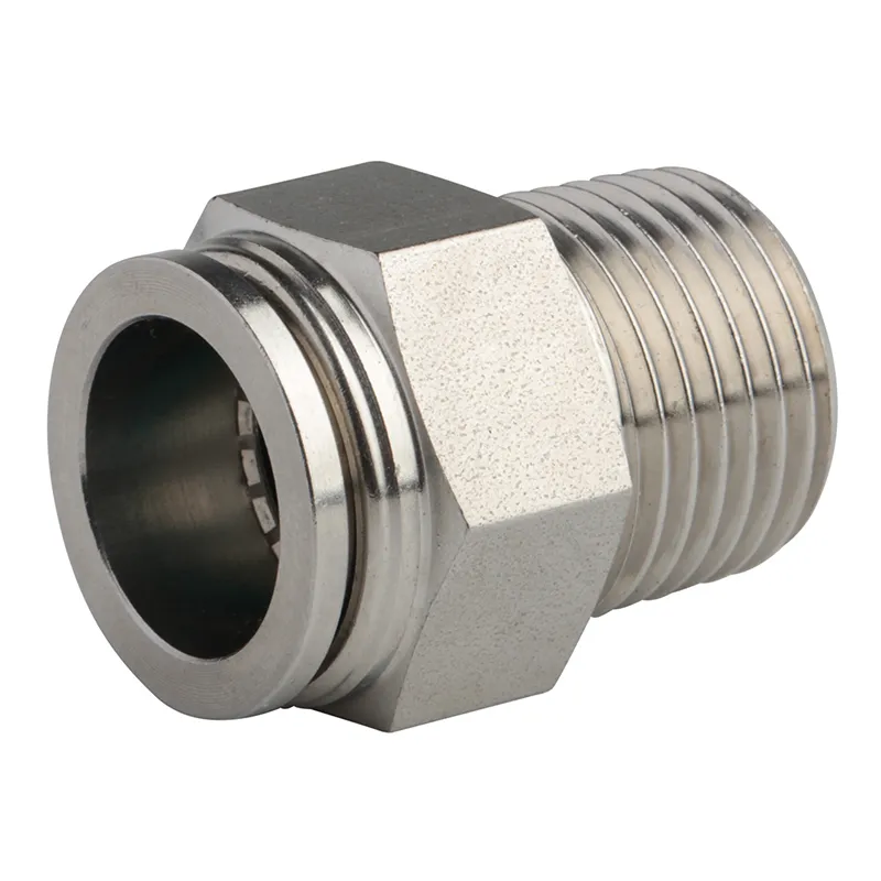Pneumatic Male Straight Sspc4-01 Stainless Steel 316L AISI Inox Fittings