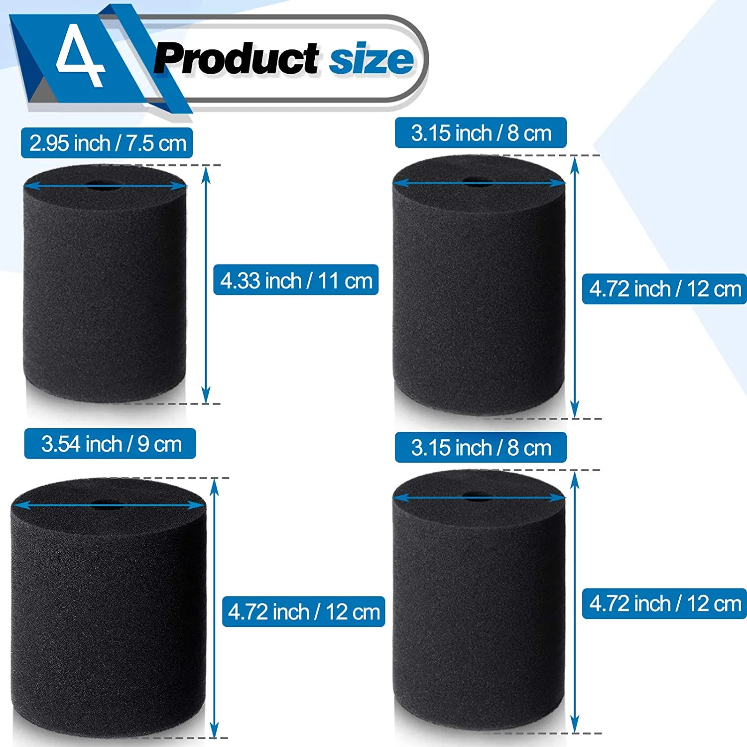 Cup Turner Foam Tumbler Inserts for 1/2 Inch PVC Pipe Tumbler Inserts Accessories Fit 10 Oz to 40 Oz