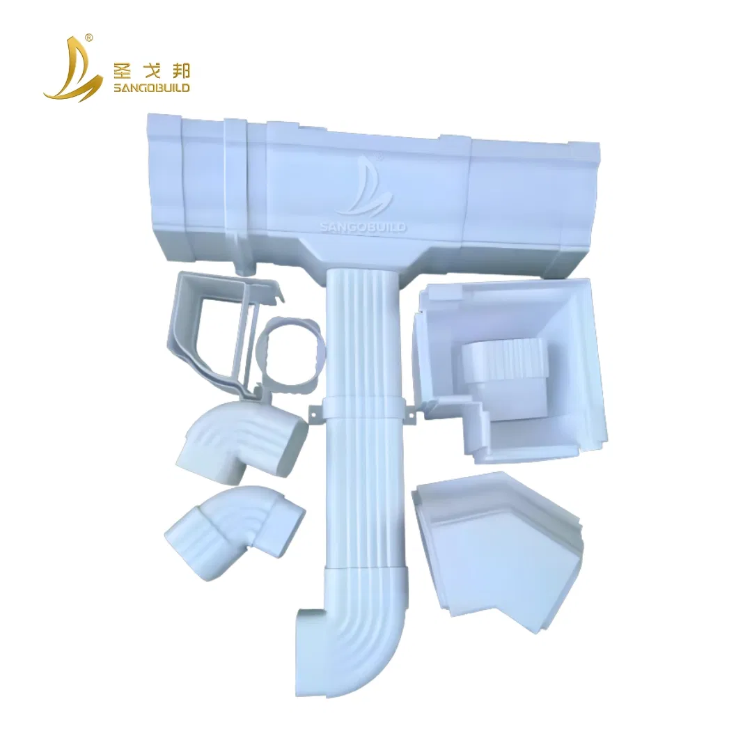 PVC Waterproof Drainage Rainwater System Gutter and Downspout Pipe