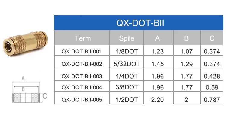 Brass Compression Union Fitting with All Size Brass DOT Fitting Tube Fitting Pipe Fitting