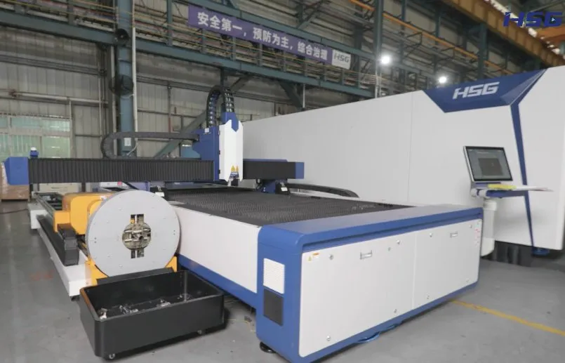 Metal CNC Fiber Laser Cutting Machine Carbon Steel Aluminium Sheet Plate Tube