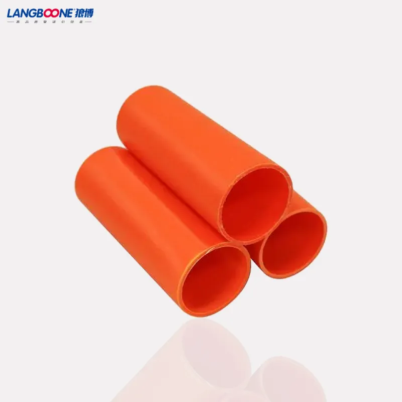 Mpp/PP/CPVC DN100-DN250 Sn24/32/40 Floor Underground Cable Pipe for Protection