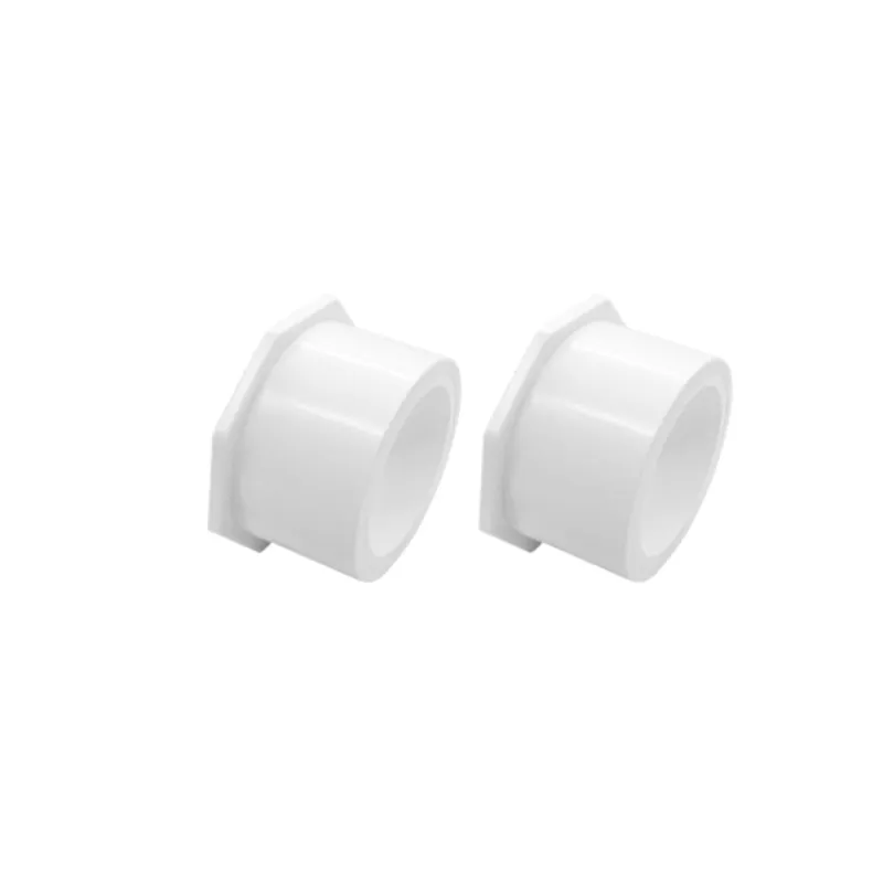 Factory Custom PVC Reducing Bushing White Pipe Fitting Adapter Socket/Socket Connection Plastic Pipe