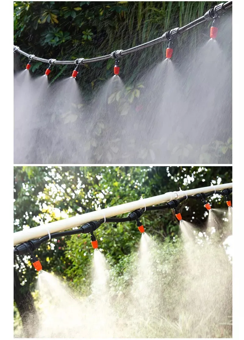 Greenhouse Irrigation System Sprayer PVC Pipe Fitting Garden Tool Atomization