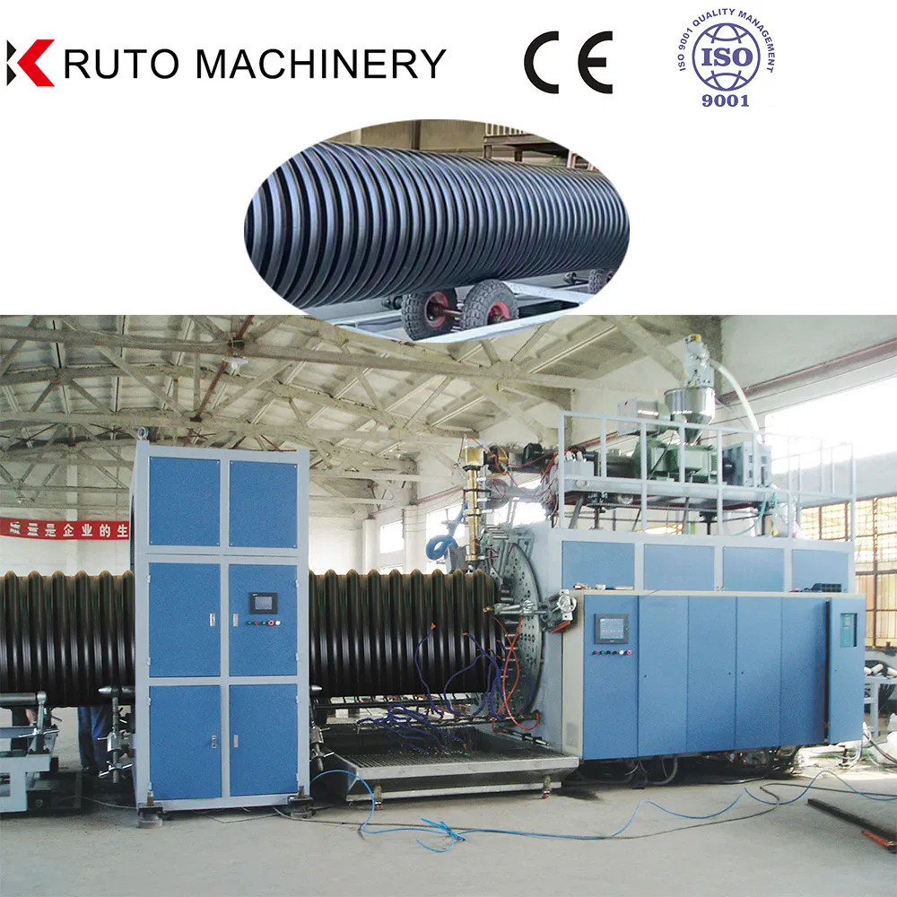 Single/Double Wall Corrugated Pipe Extruder Machine HDPE PE PVC UPVC PPR Pipe Extrusion Line