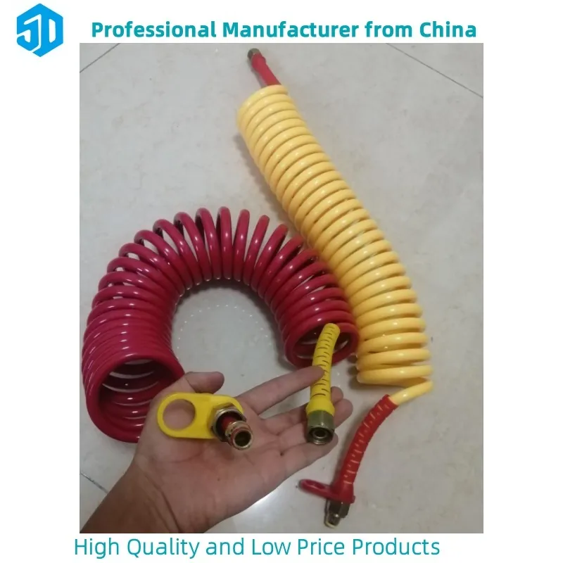 Plastic Spiral Air Line Hose Air Brake Hose Pipe for Truck and Trailer Nylon Braided Hose Pipe