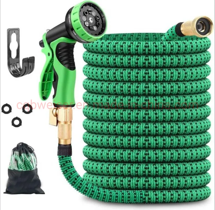 Expandable Garden Hose Pipe 100FT Strong Double Latex Inner Tube