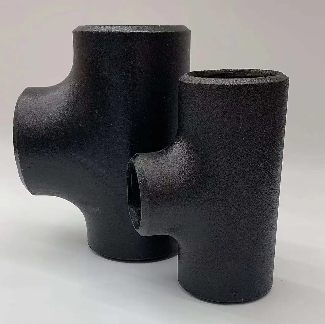 Industrial Joint Pipe Fittings Butt-Weld Carbon Stainless Steel 20# Equal Reducing Tee