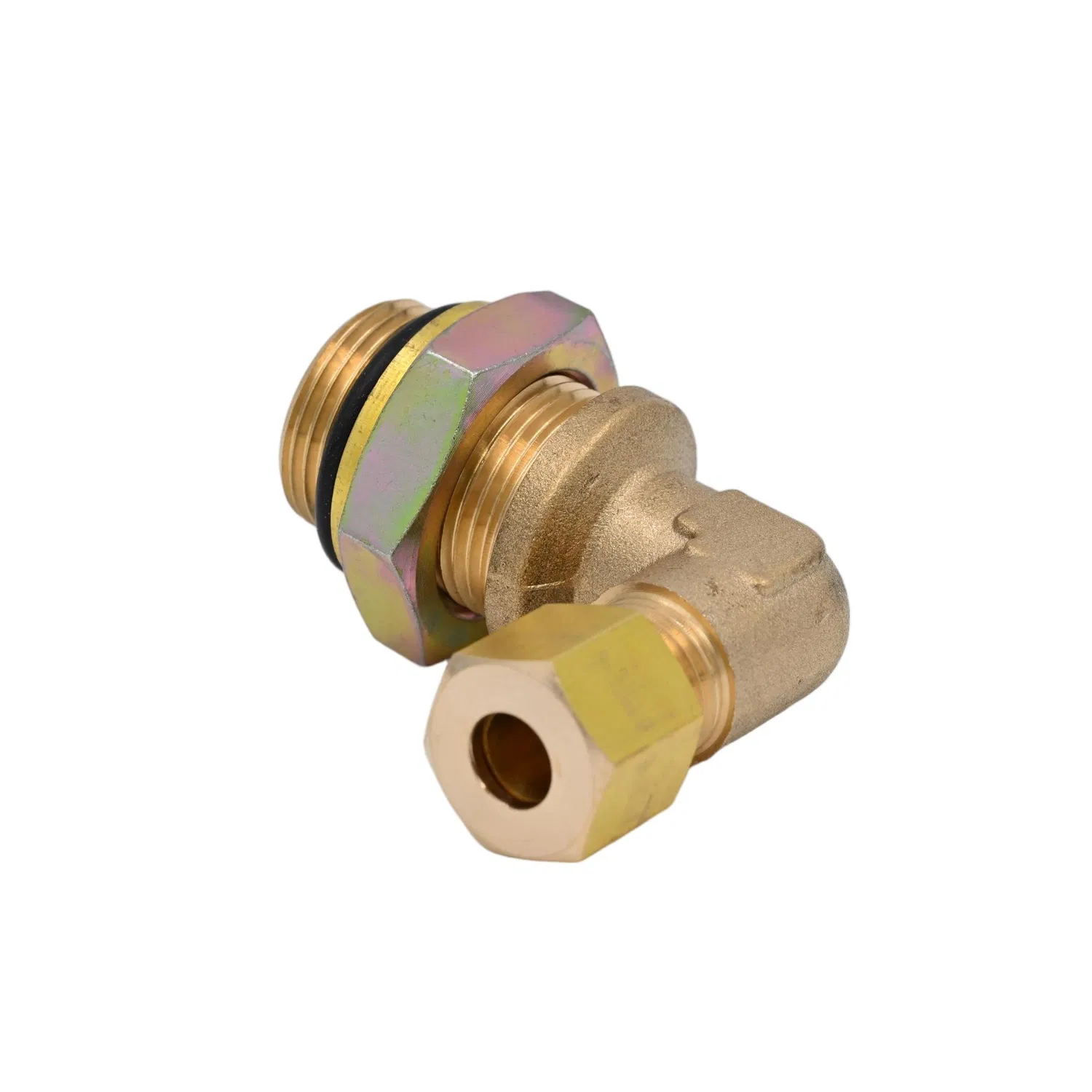 Brass Tube Pneumatic Fitting Elbow Metric Thread for Trailer Air Suspension