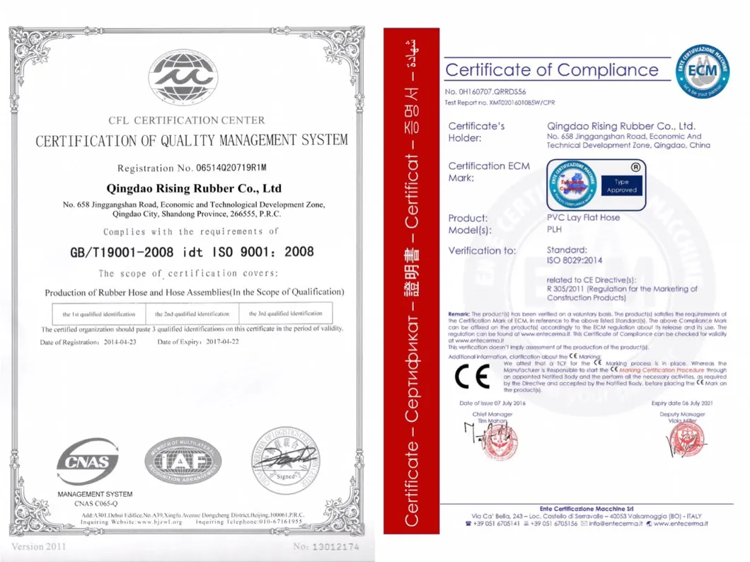 PVC Special High-Strength 4bar Layflat Hose Discharge Pipe