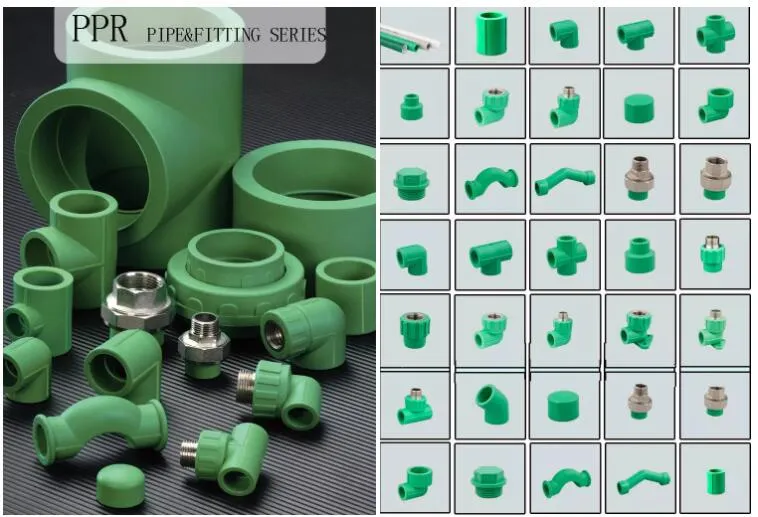 Zhuji PVC Plumbing Material 90 Degree PPR Female Male Elbow Tee in Pipe Fittings