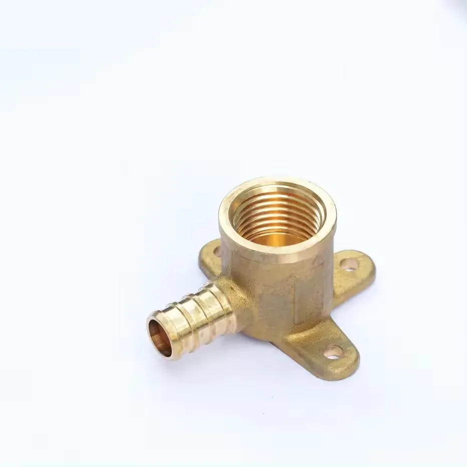 Lead Free Brass Crimp Pex Fittings 1/2 Inch Female Drop Ear Elbow 90 Degree 1/2 Inch Female Thread P