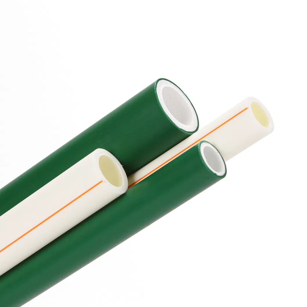 China Zhejiang OEM Factory PPR White Green Plastic Pipe for Water Plumbing System