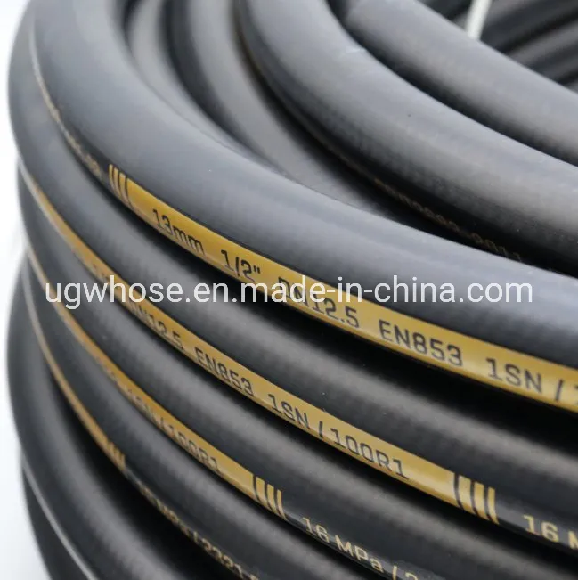 Ugw Hoses Industrial Hydraulic High Pressure Flexible Braided Suction Nylon Oil Air Rubber Hose Pipe