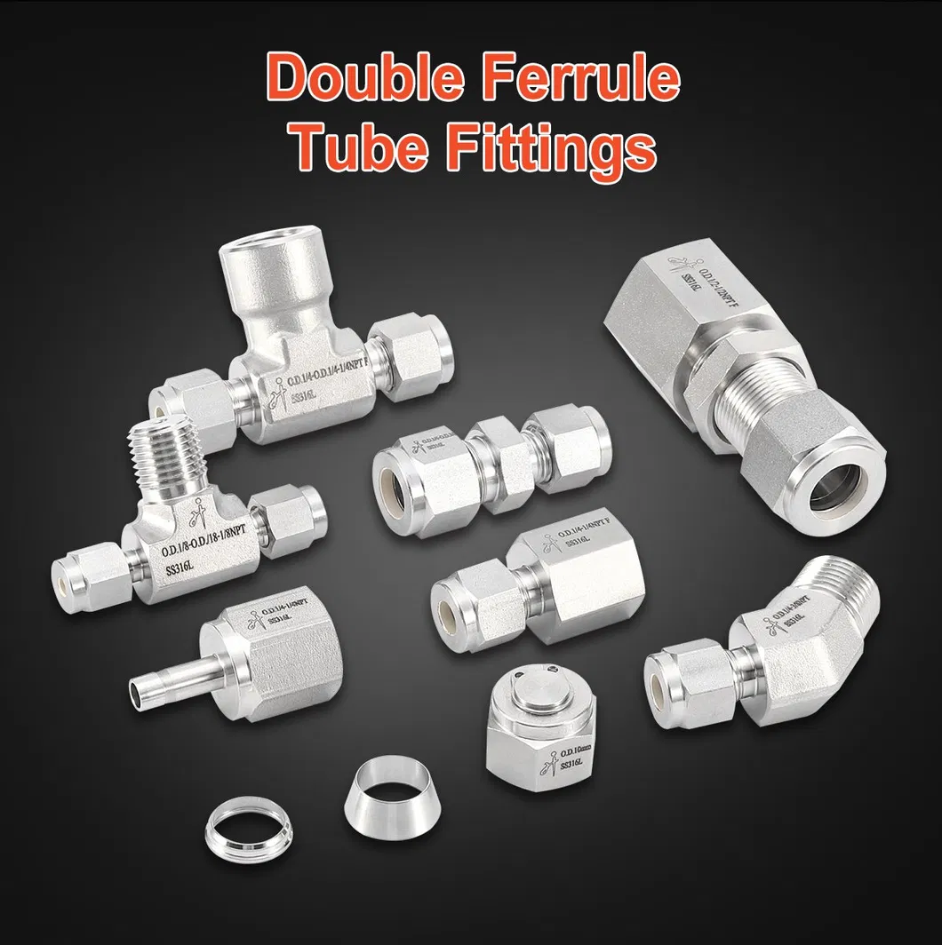 Swagelok Tye Tube Fitting Stainless Steel Compression Fittings 1/4 in. Od NPT Tube Male Connector