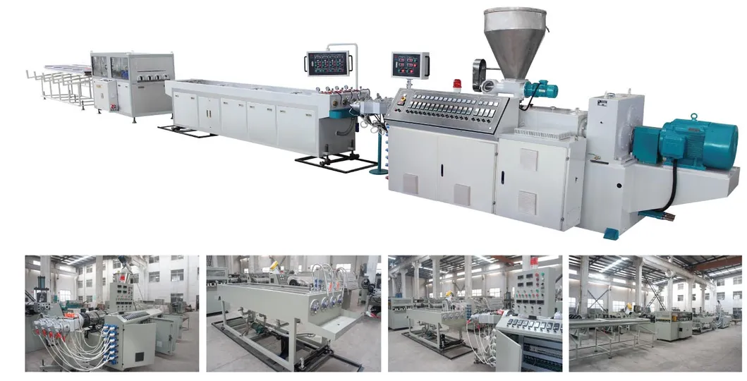 Versatile Pipe Production Extrusion Line for PVC, PP, PE, PPR, and PU
