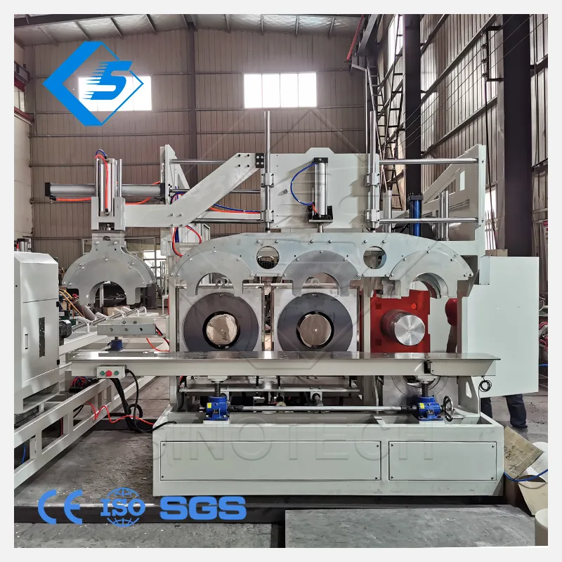 Sino-Tech Automatic Double Oven Water& Electric Plastic PVC Pipe Making Socketing Belling with A