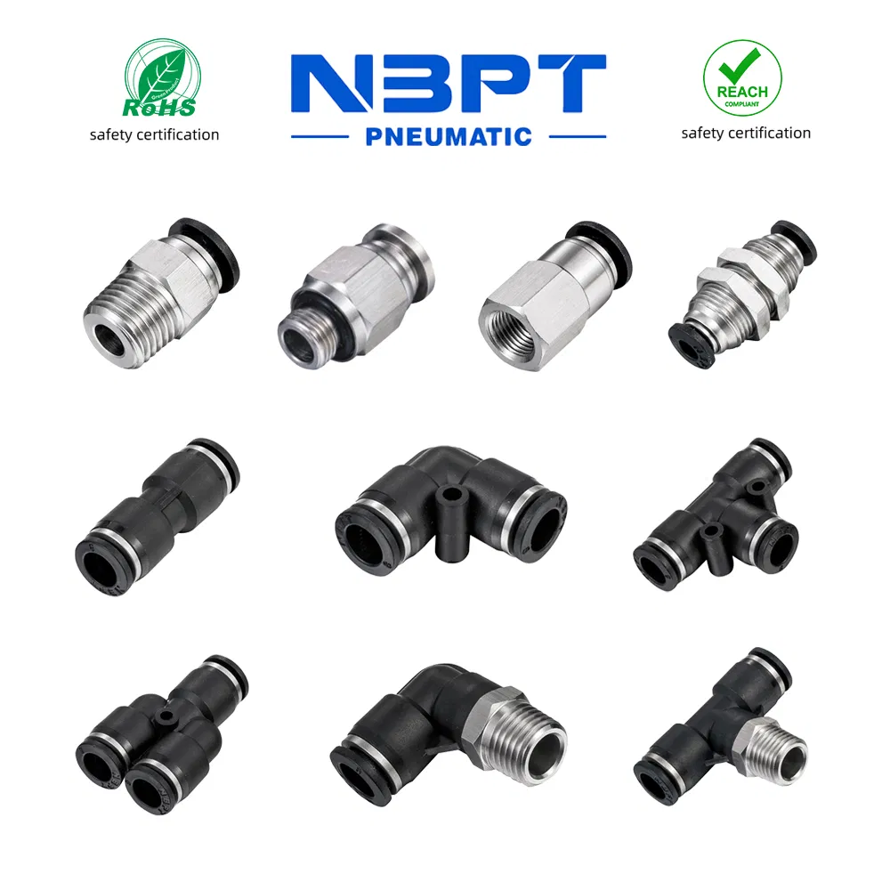 PC-R-S Stainless Steel Plastic Fittings with BSPT Thread Made of 304 Stainless Steel and Plastic Fit