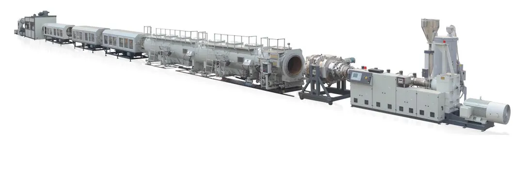 Versatile Pipe Production Extrusion Line for PVC, PP, PE, PPR, and PU
