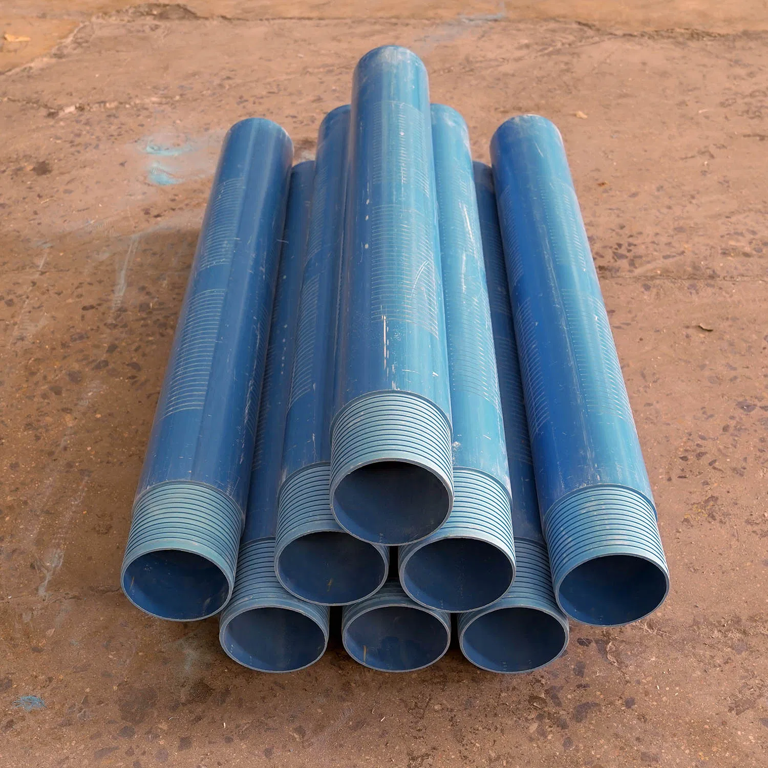 China Factory Customized Size UPVC Deep Borehole Water Well Threaded and Slotted Casing Pipes PVC Dr