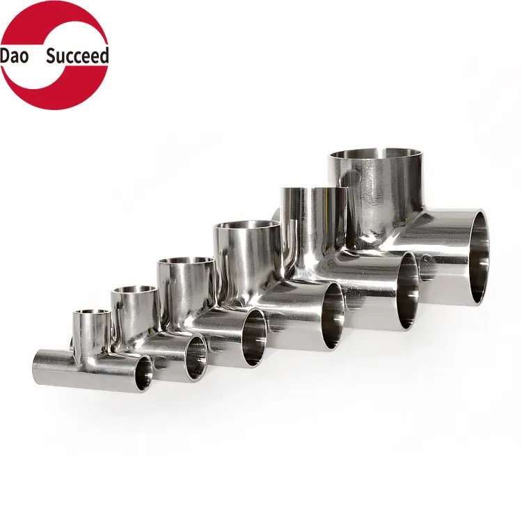 SUS304/316L Equal Tee Stainless Steel Butt-Weld Pipe Fitting for Drinking Water