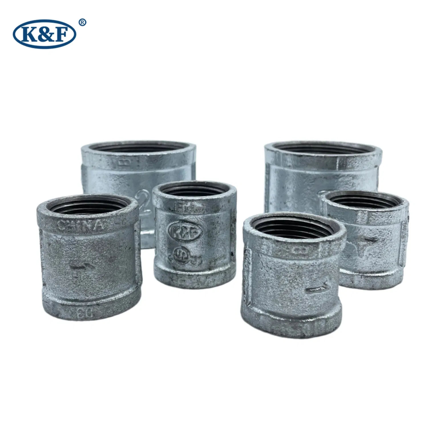Kanaifu BS ASME Malleable Gi Cast Iron Thread Equal Pipe Fitting for Water