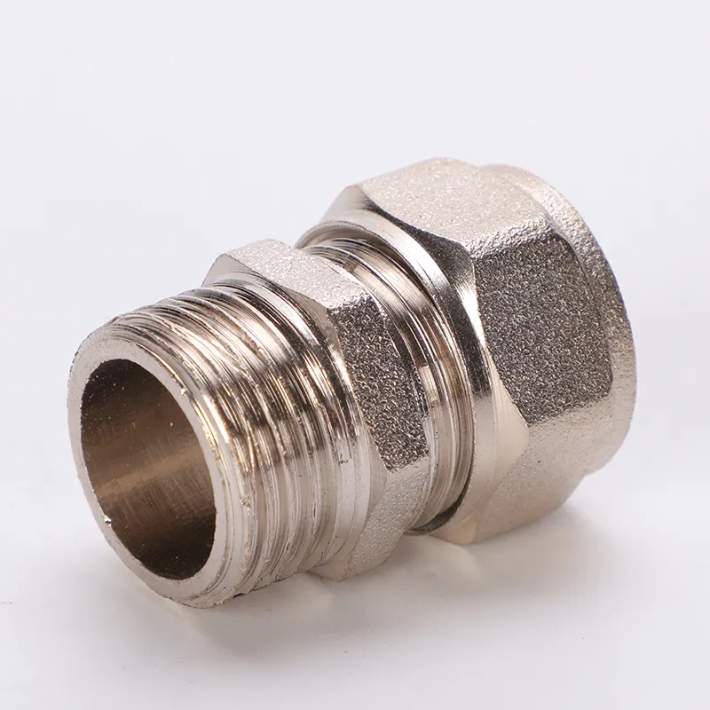 Male Coupling Brass Compression Fittings for Pex-Al-Pex Pipe