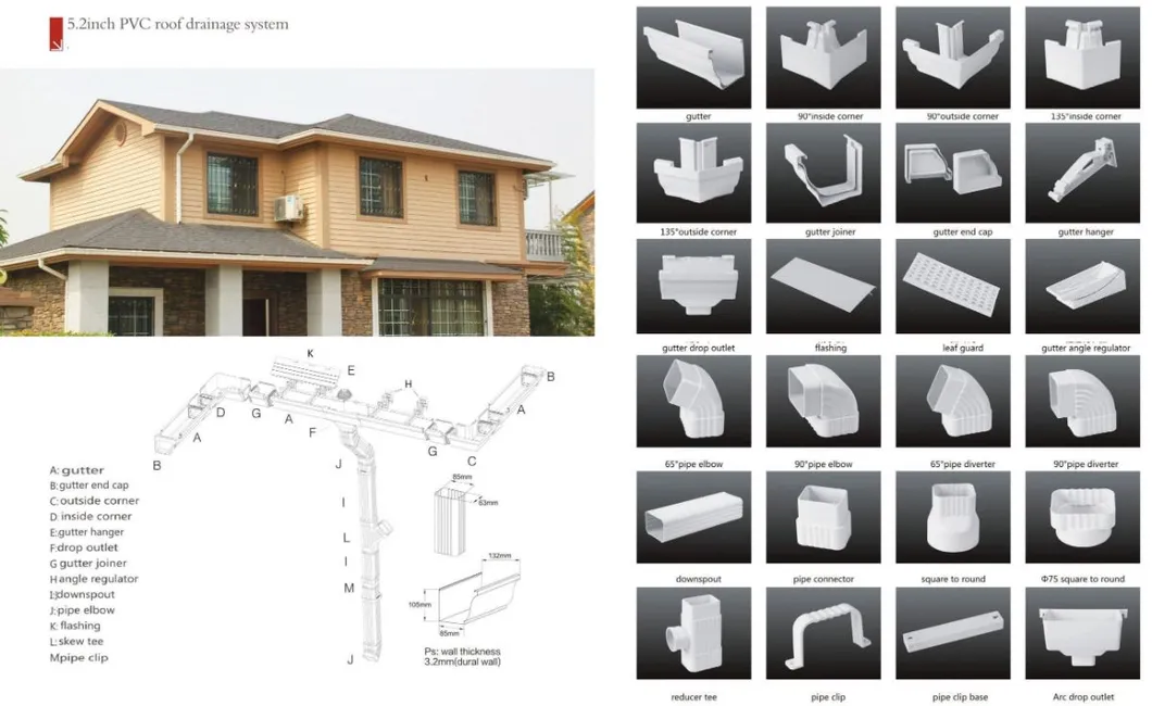 High-Quality PVC Gutter Pipe for Reliable Roof Water Management