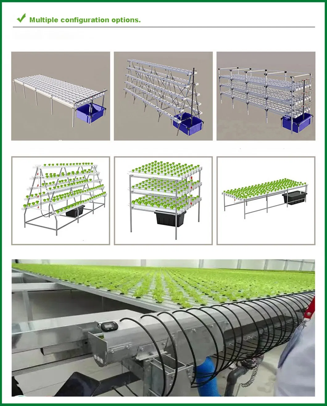 Lightweight Nft Hydroponics PVC Pipes for Quick Installation in Farming Greenhouse