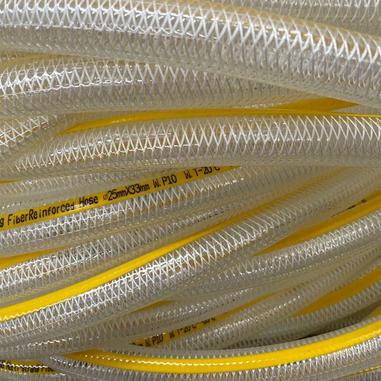 Custom High Pressure PVC Fiber Braided Reinforced Garden Hose Wear-Resistant Explosion-Proof Pipe