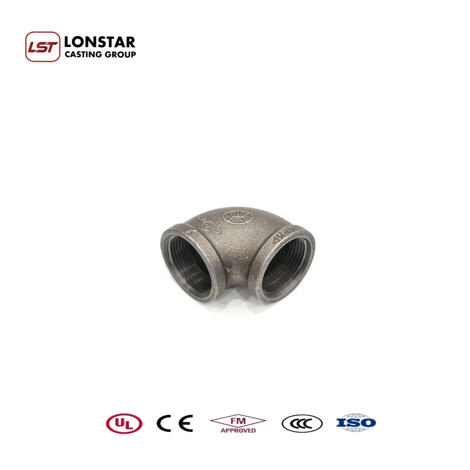 Lonstar All Sizes of Black Iron Pipe Fitting 45 Degree Pipe Plumbing Accessory Material Elbow Fittin