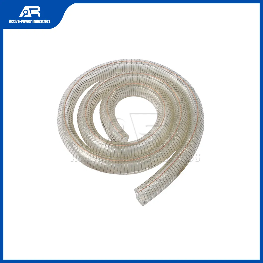 Active-Power Industries PVC Flexible Hose Factory Wholesale PVC Steel Wire Reinforced Hose China Anti-Static Water Supply Irrigation Transparent PVC Water Pipe
