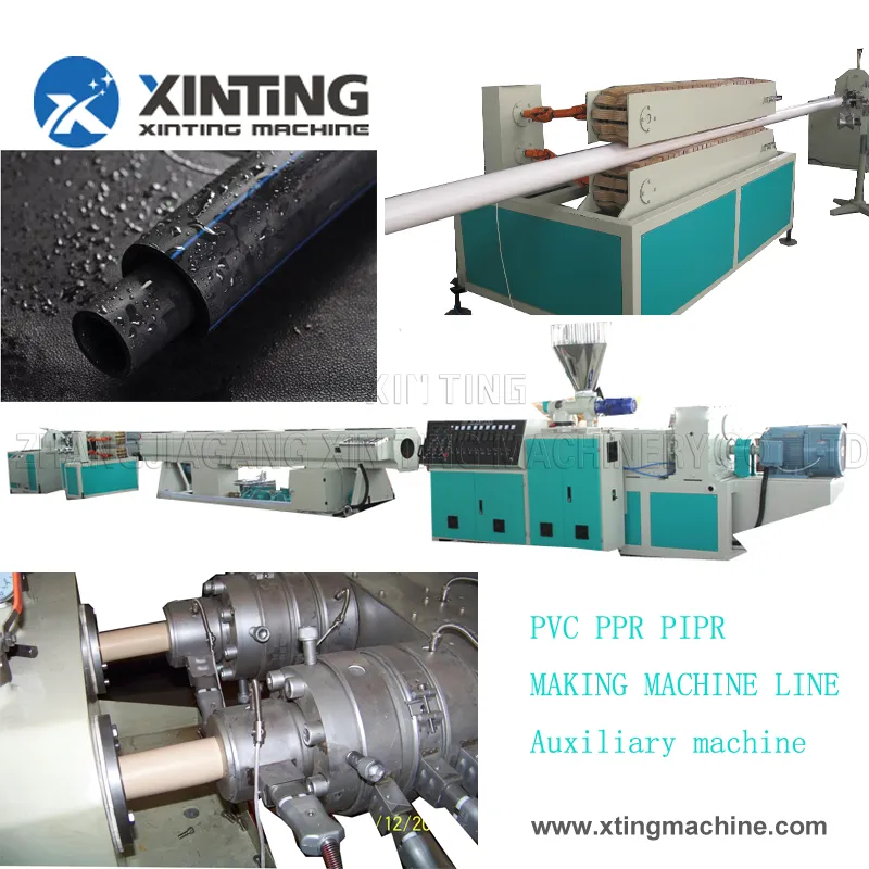 High Speed Plastic PPR HDPE PE PVC Pipe with Single and Double Extruder