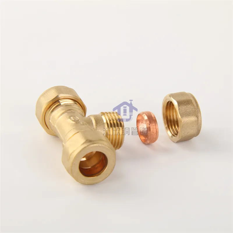 Brass Cw511L Compression Tee Elbow Coupling Cap Water Pipe Fittings