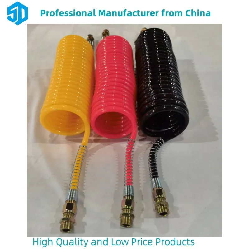 Plastic Spiral Air Line Hose Air Brake Hose Pipe for Truck and Trailer Nylon Braided Hose Pipe