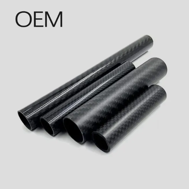 Forged Ways Carbon Fiber Tube with Glossy Finish for Automotive Projects