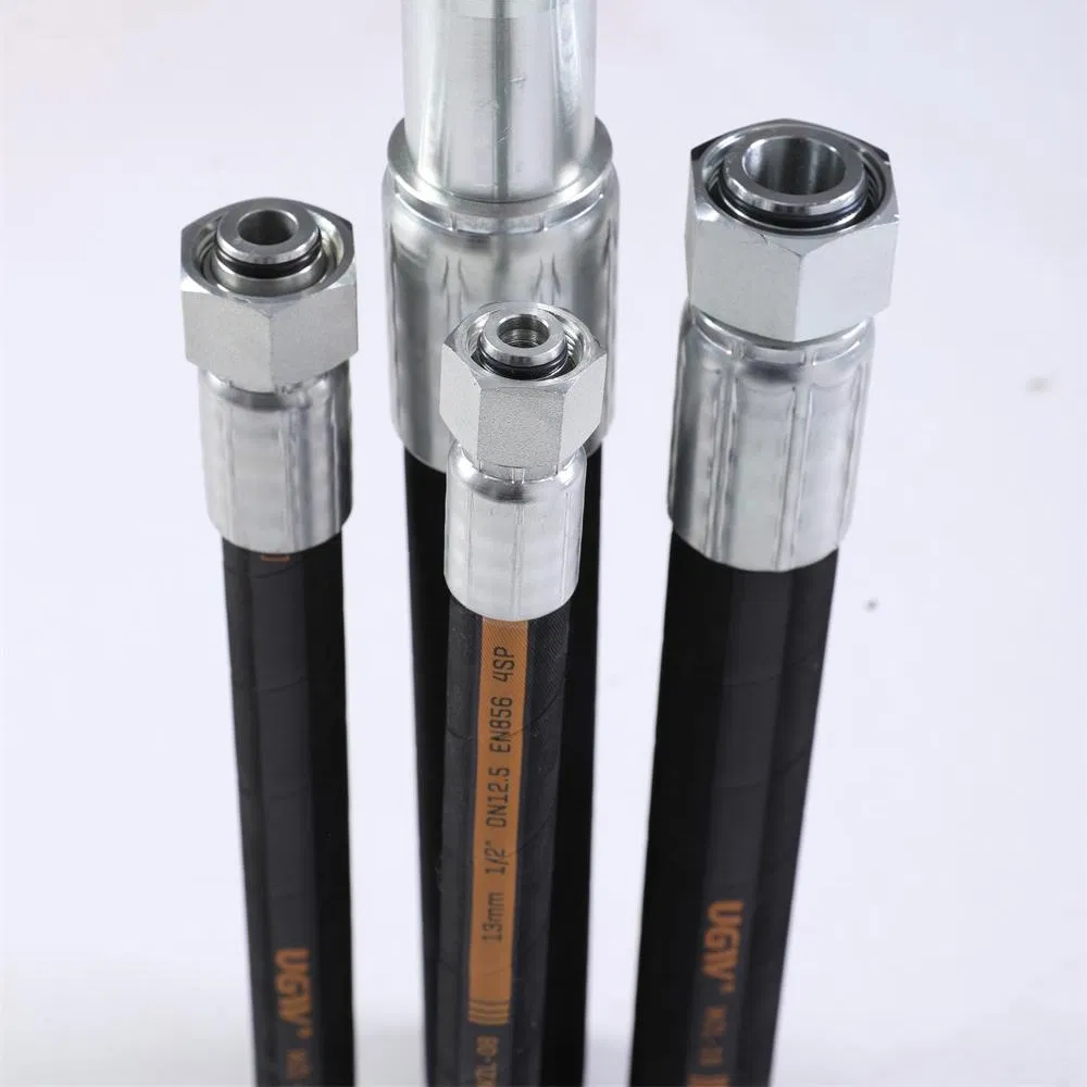 SAE 100 R1 1/4 Inch 3/4 Inch Flexible Suction Nylon Fuel Oil Air Steel Wire Braided Hydraulic Rubber