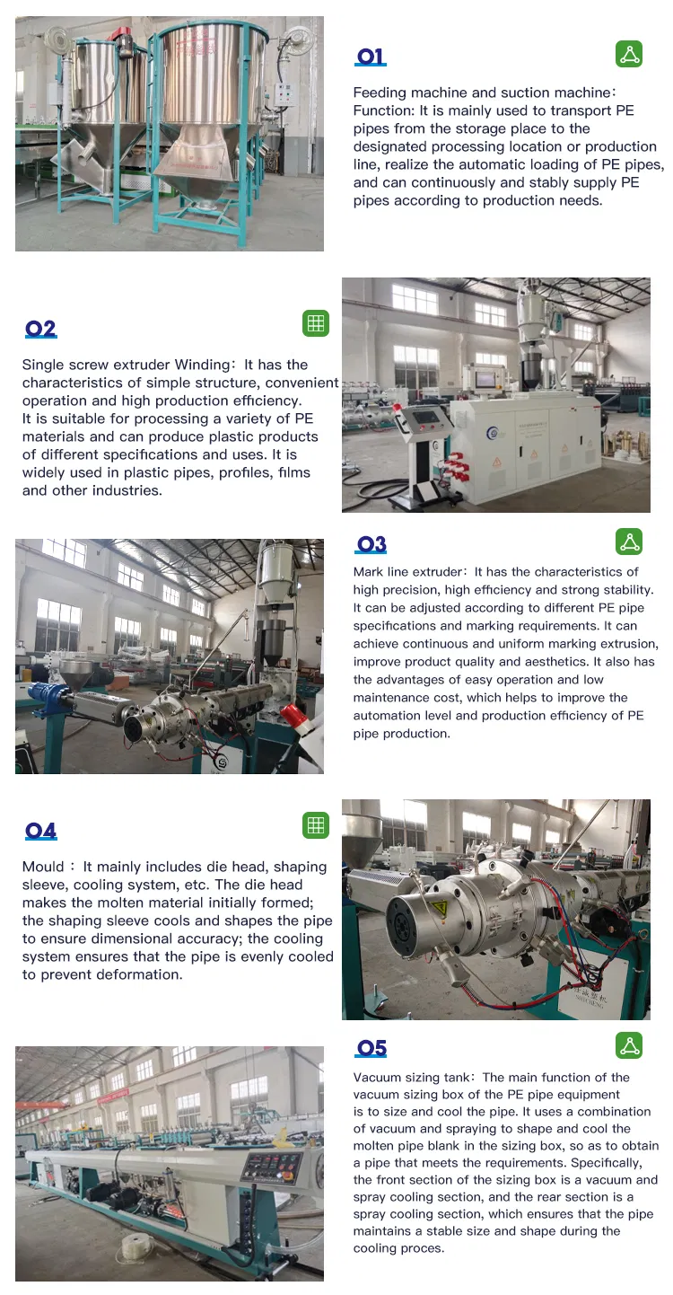 HDPE PE Pipe Making Machine PPR Pipe Extrusion Machine Production Line