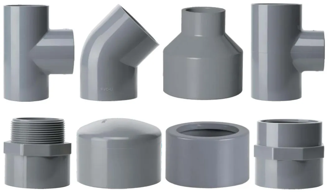 High-Quality 1.0MPa Plastic 45 Degree Elbow Fitting PVC Pipe Fitting with UPVC Pressure DIN Standard for Water Supply