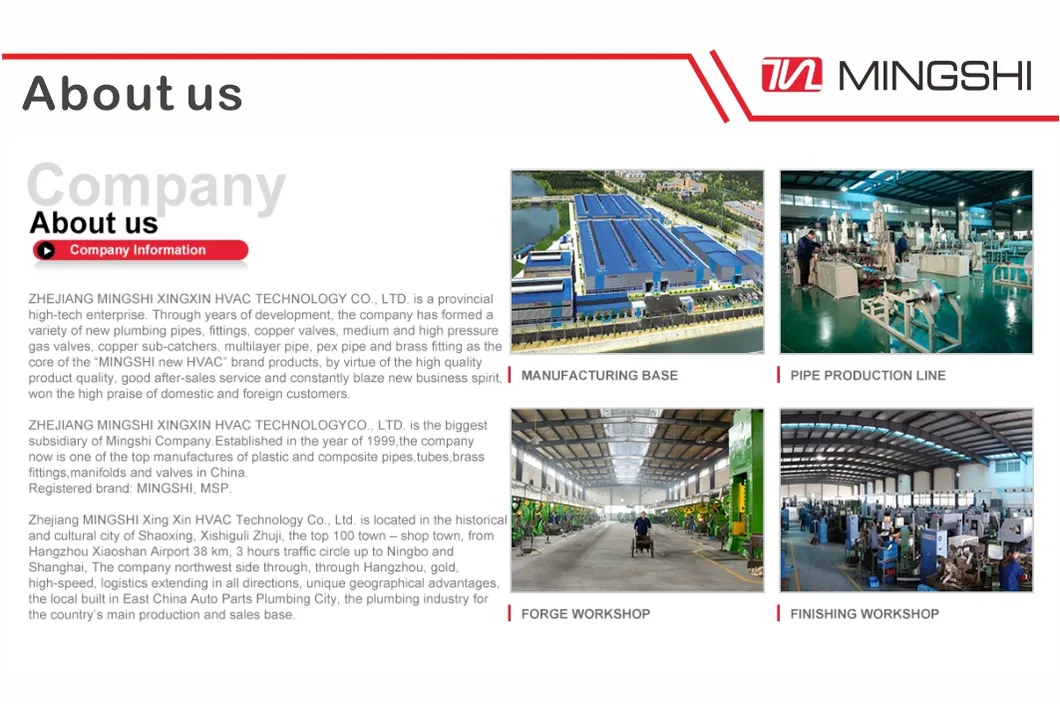 Mingshi Plumbing Materials Composite/Multilayer Water/Gas Big Size Buttweld Pex-Al-PE Pipe with Aenor Skz Wras Watermark Cstb GOST Certificate