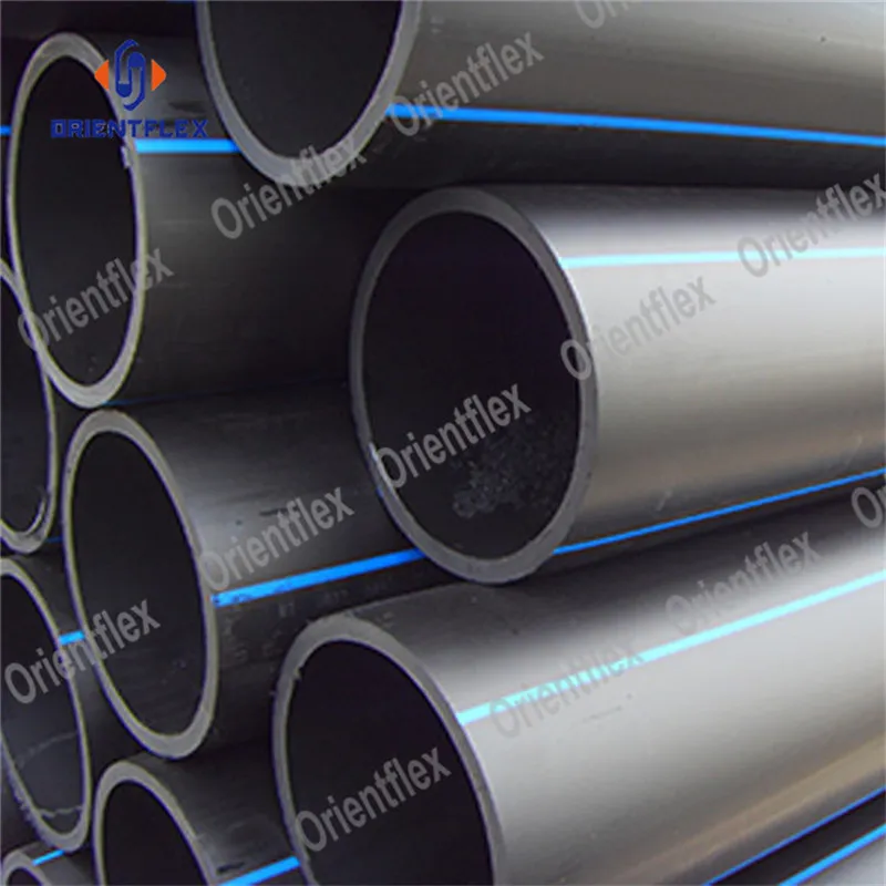 PE80 PE100 Blue Line HDPE Poly Pipe for Water Supply