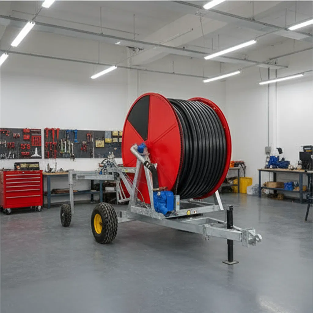 Agricultural Irrigation System Electric Drive Water Turbine Sprinkler Reel Sprinkler Cannon Sprinkle