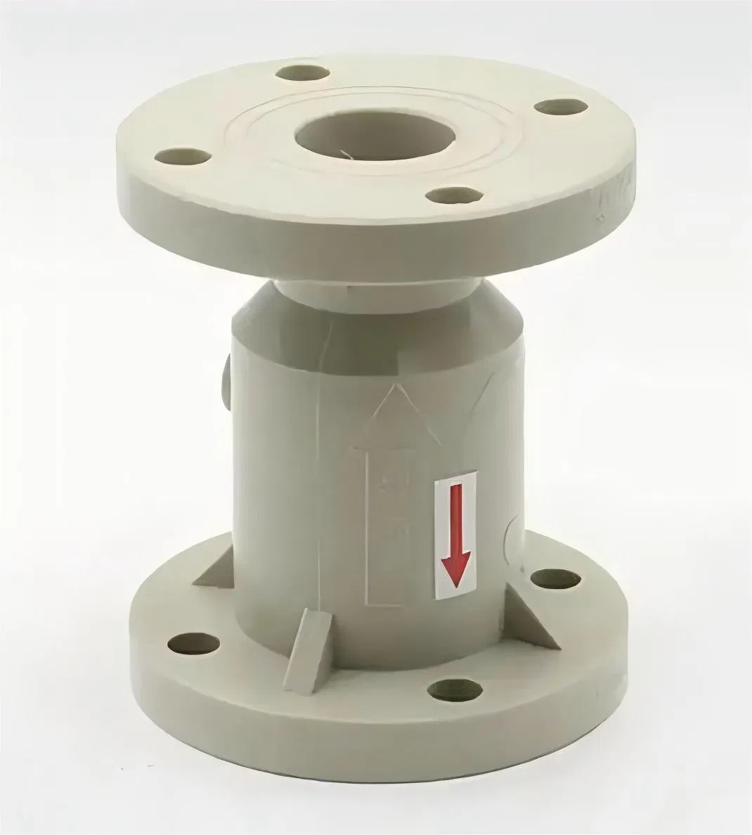 Plastic PP-H Flange Ball Type Check Valve