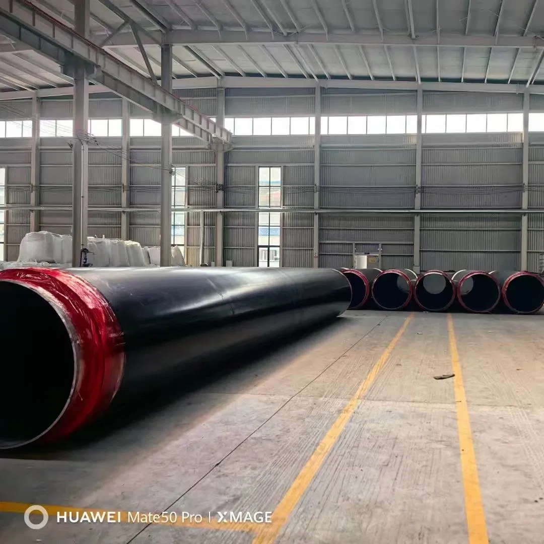 HDPE Jacket Insulated Steel Pipe for Chilled Water Gas Oil Project Smls Insulated Pipe